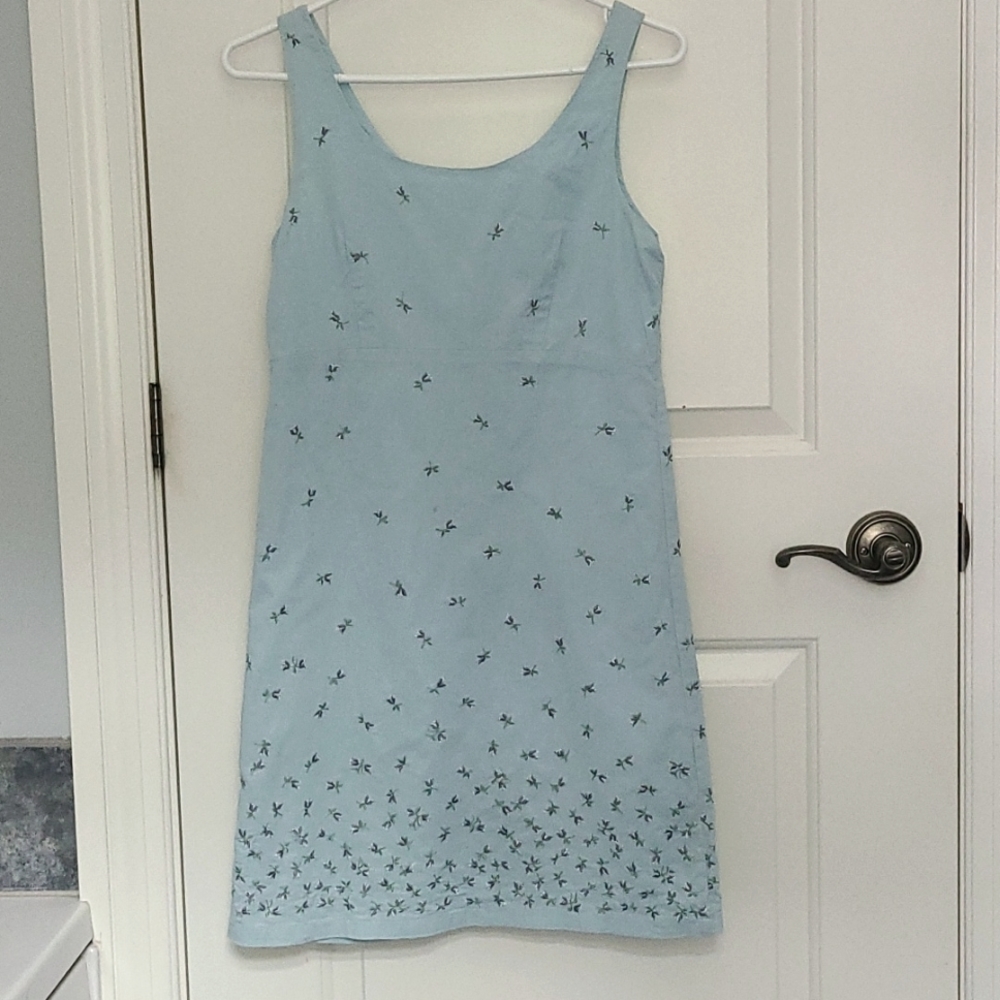 Pretty light blue dress with flowers